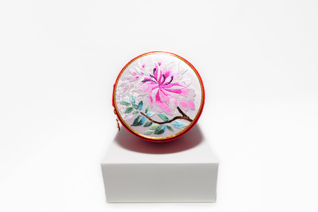 Blush Chrysanthemum – Handmade Jewellery Box