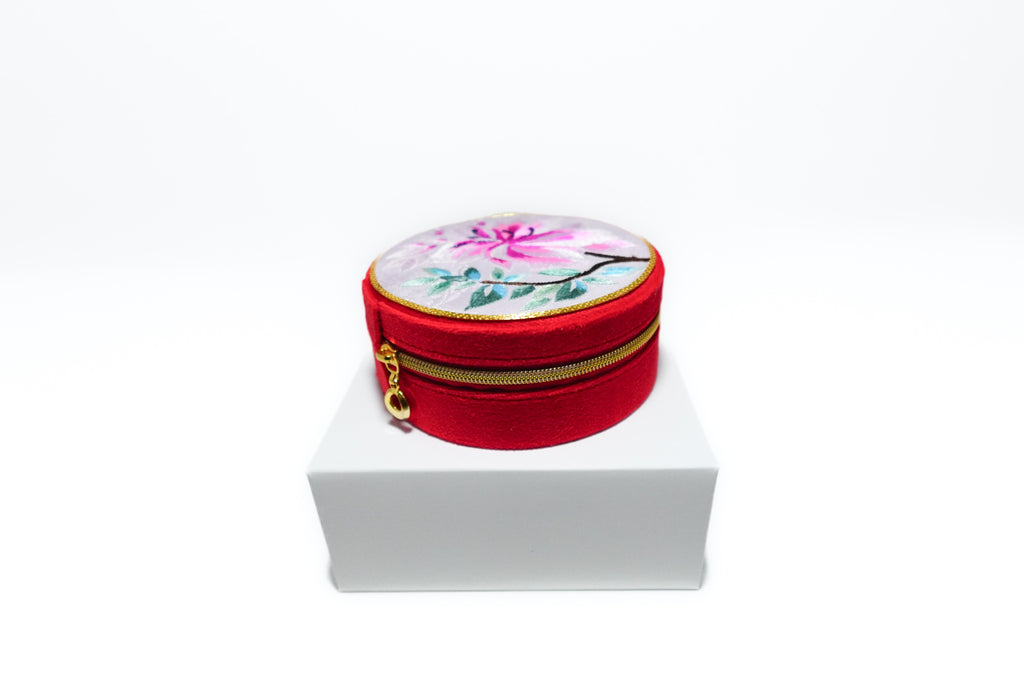 Blush Chrysanthemum – Handmade Jewellery Box
