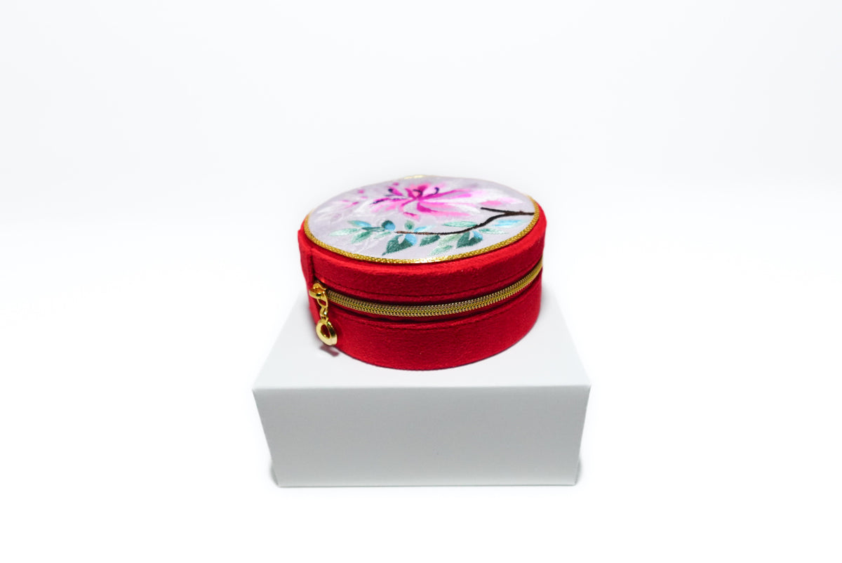 Blush Chrysanthemum – Handmade Jewellery Box